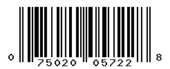 UPC barcode number 075020057228