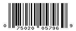 UPC barcode number 075020057969