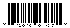 UPC barcode number 075020072320