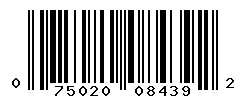 UPC barcode number 075020084392