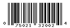 UPC barcode number 075021320024