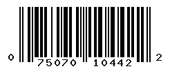 UPC barcode number 075070104422