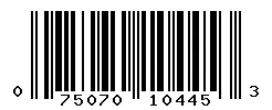 UPC barcode 075070104453