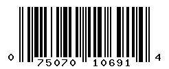 UPC barcode number 075070106914