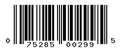 UPC barcode number 075285002995