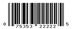 075353222225 barcode