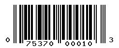 upc 075370000103 barcode image