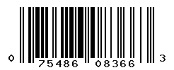 UPC barcode number 075486083663