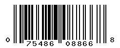 UPC barcode number 075486088668