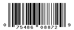 UPC barcode number 075486088729