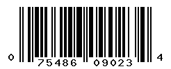 UPC barcode number 075486090234