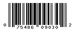 UPC barcode number 075486090302