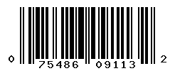 UPC barcode number 075486091132