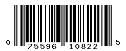 UPC barcode number 075596108225