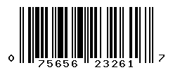 upc 075656232617 barcode image