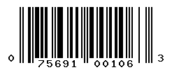 upc 075691001063 barcode image