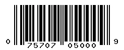 075707050009 barcode