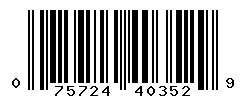 UPC barcode number 075724403529