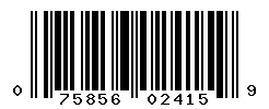 UPC barcode number 075856024159