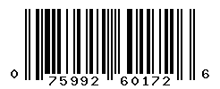 upc 075992601726 barcode image