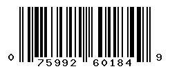 upc 075992601849 barcode image