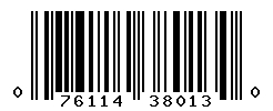 UPC barcode number 076114380130