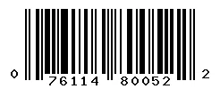 UPC barcode 076114800522