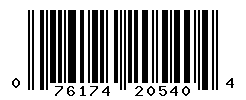UPC barcode number 076174205404