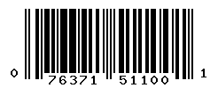 UPC barcode number 076371511001