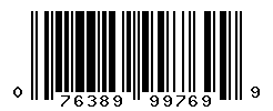 UPC barcode number 076389997699