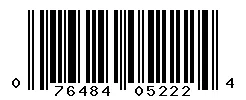 UPC 076484052224 barcode image