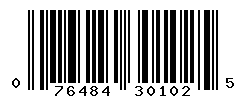 UPC barcode number 076484301025