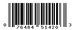 UPC 076484514203 barcode image