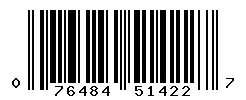UPC 076484514227 barcode image