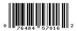 UPC 076484570162 barcode image