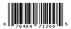 UPC 076484712005 barcode image