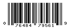 UPC barcode 076484795619