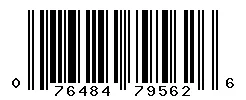UPC barcode 076484795626