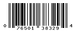 UPC barcode number 076501383294