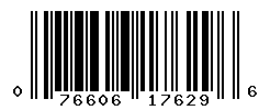 UPC barcode number 076606176296