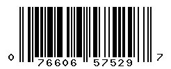 UPC 076606575297 barcode image