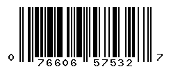 UPC barcode number 076606575327