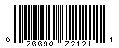 UPC barcode number 076690721211
