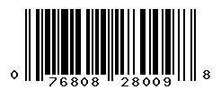 UPC barcode number 076808280098