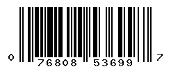 UPC barcode 076808536997