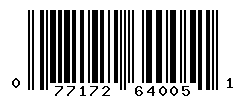 upc 077172640051 barcode image