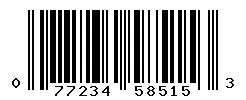 UPC barcode 077234585153