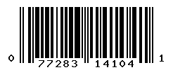 UPC barcode number 077283141041