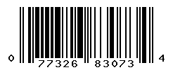 upc 077326830734 barcode image