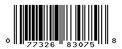 upc 077326830758 barcode image
